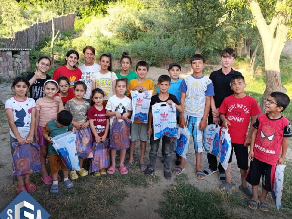 Children at summer Bible camp in Ukraine through Slavic Gospel Association. 