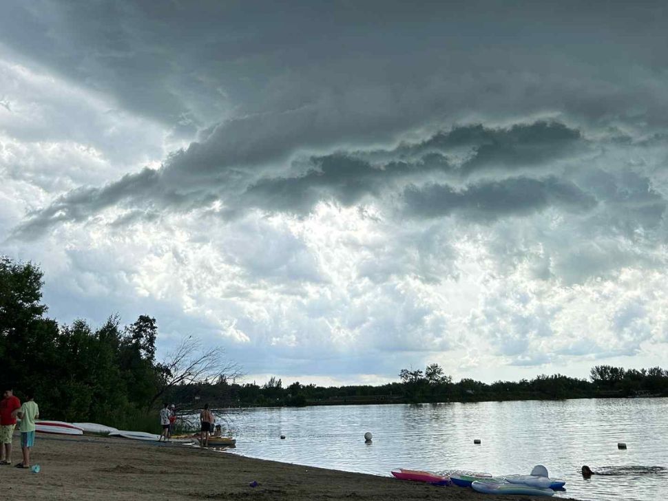 A storm over top of St. Malo beach. (Taken by Sylvia St. Cyr/PNN)