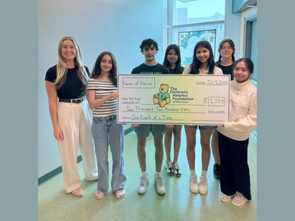 A student-run company in Winnipeg has used their skills to give back to sick children. 