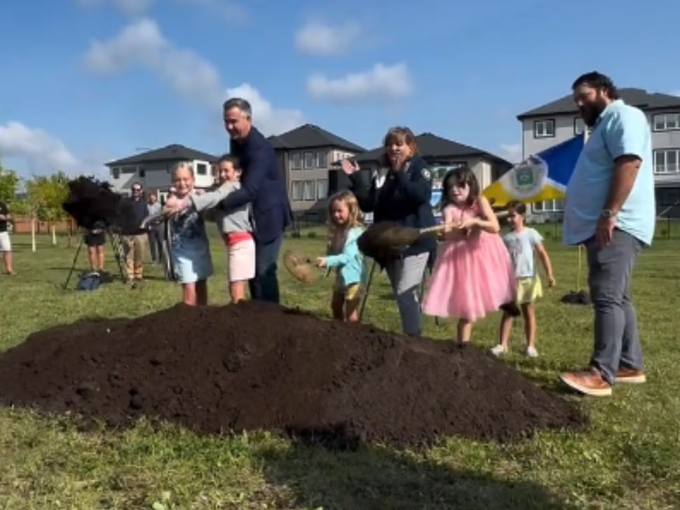 City councillor Evan Duncan breaks ground on new playground in Ridgewood West