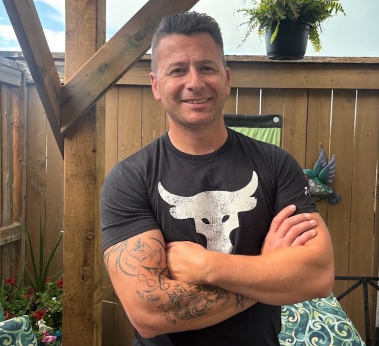 Chad Stewart, a longtime Airdrie resident and part-time firefighter, is seeking his first seat on city council in the 2025 municipal election. Photo / Chad Stewart