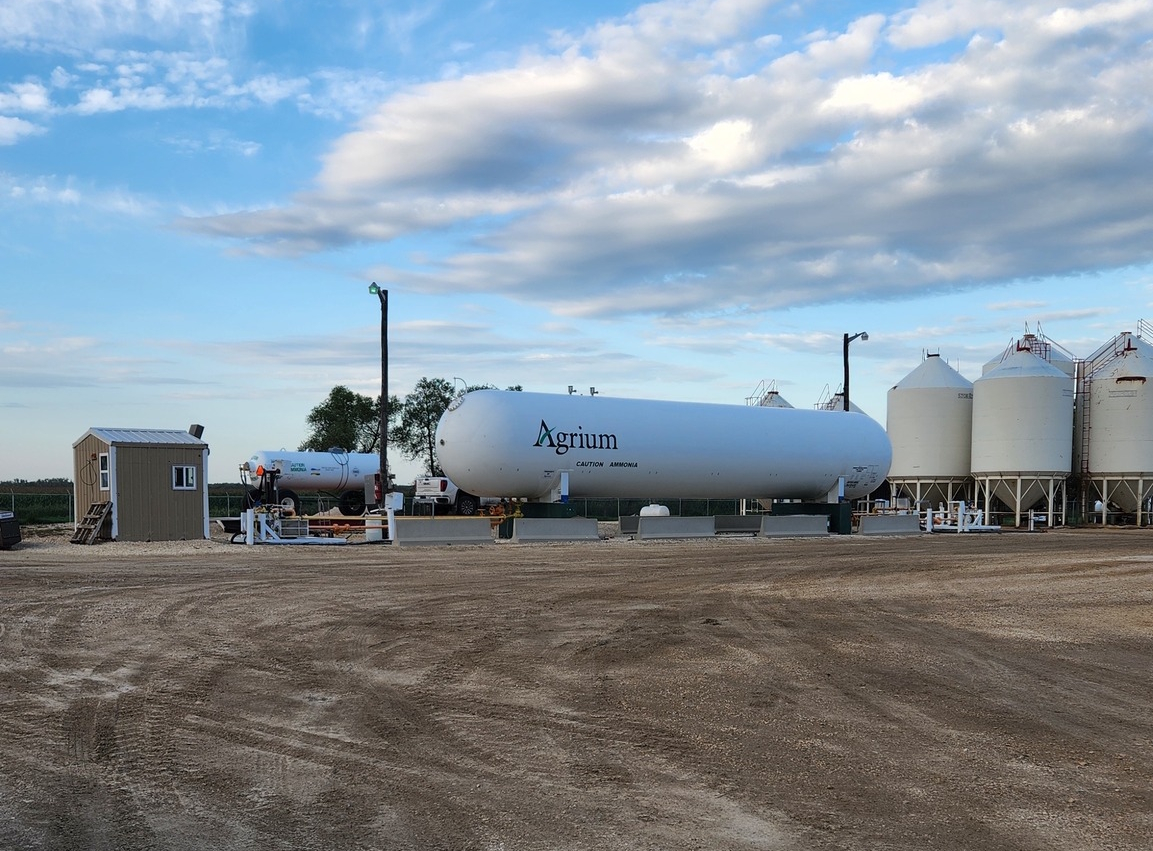 Anhydrous Ammonia tank
