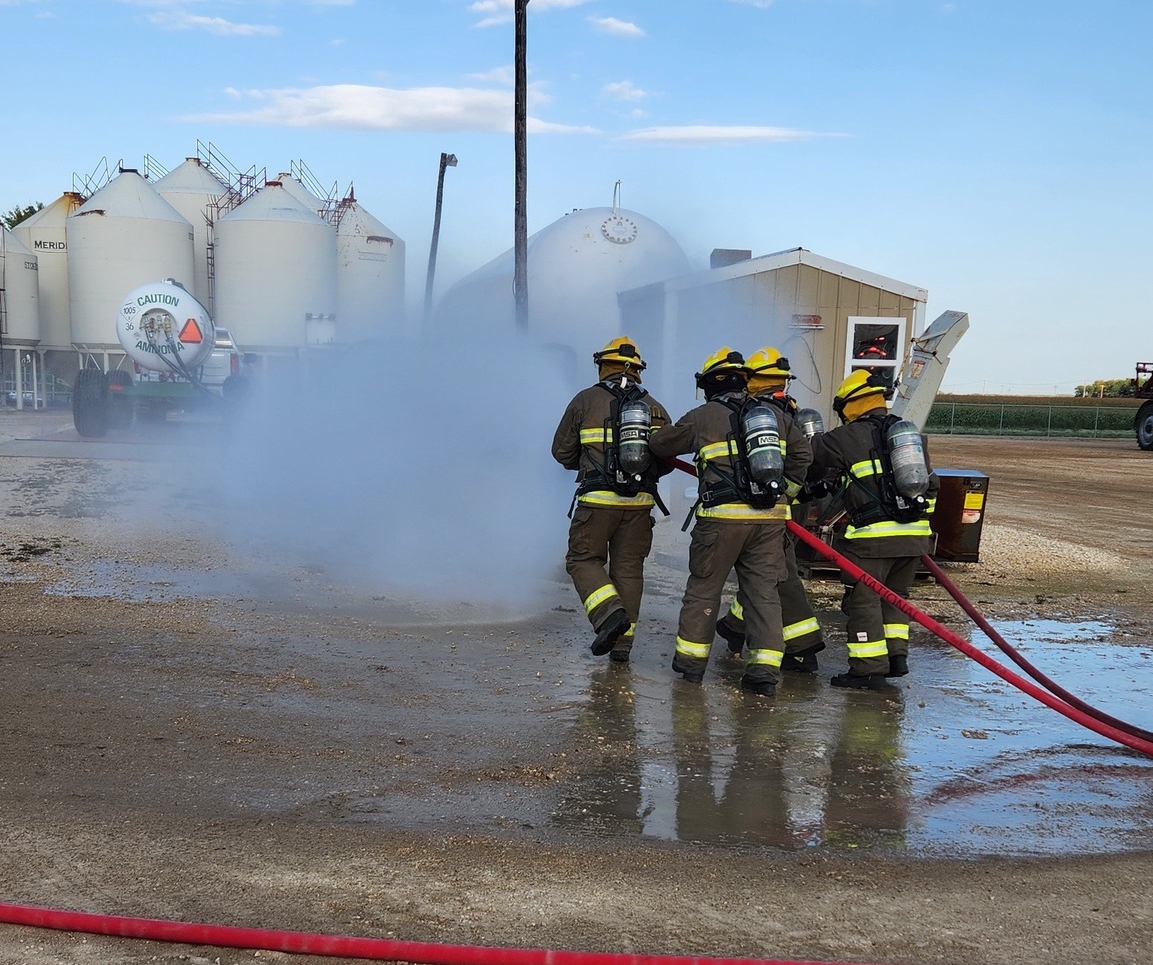 Firefighters train in toxic leak simulation