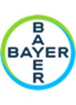 green and blue circle with BAYER in the middle 