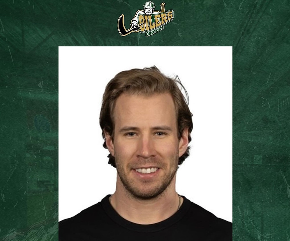 Corban Knight is once again an Okotoks Oiler but now as an assistant coach and director of player development. Facebook/Okotoks Oilers