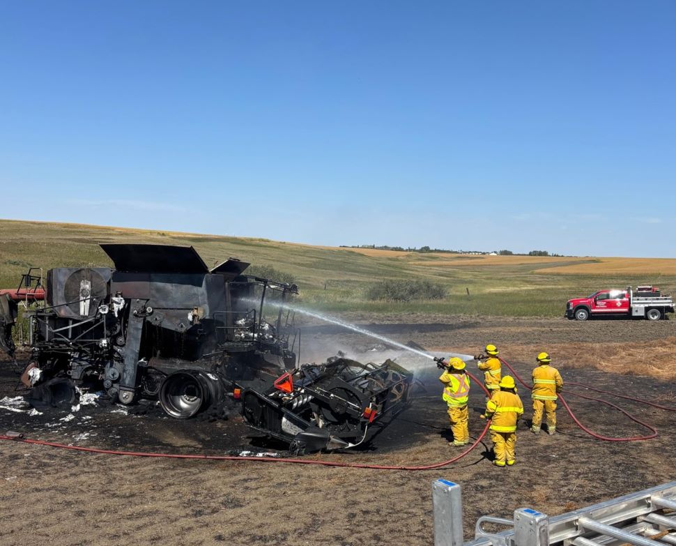 Rouleau FD works put extinguish the blaze