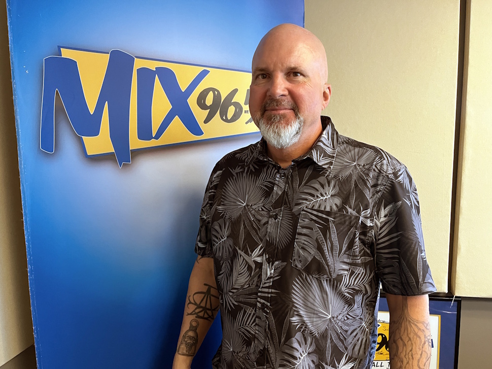 Guy Moffat, Regional Campus Manager for Red River College Polytech Portage campus, stopped by the Mix 93 studios to talk about new programs and student life this fall. PortageOnline/Cory Knutt