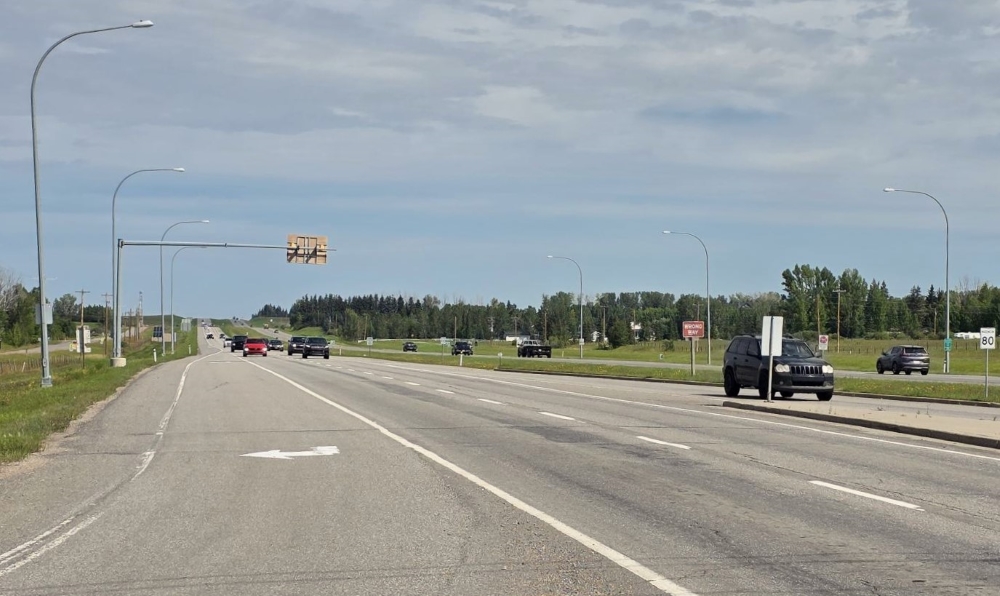 Highway 2A north of Okotoks