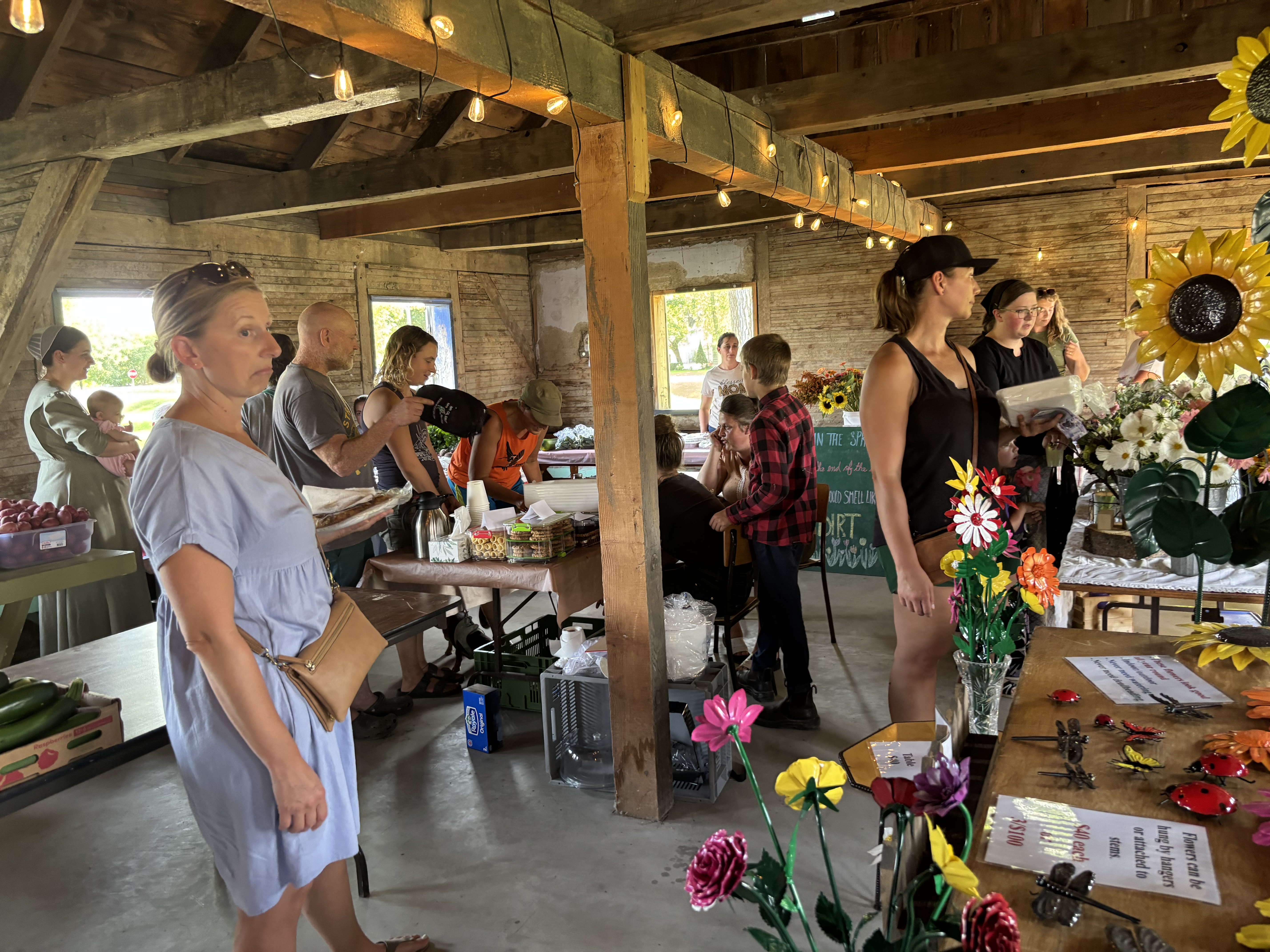 The inaugural Neubergthal Farmers Market - Aug 7, 2025