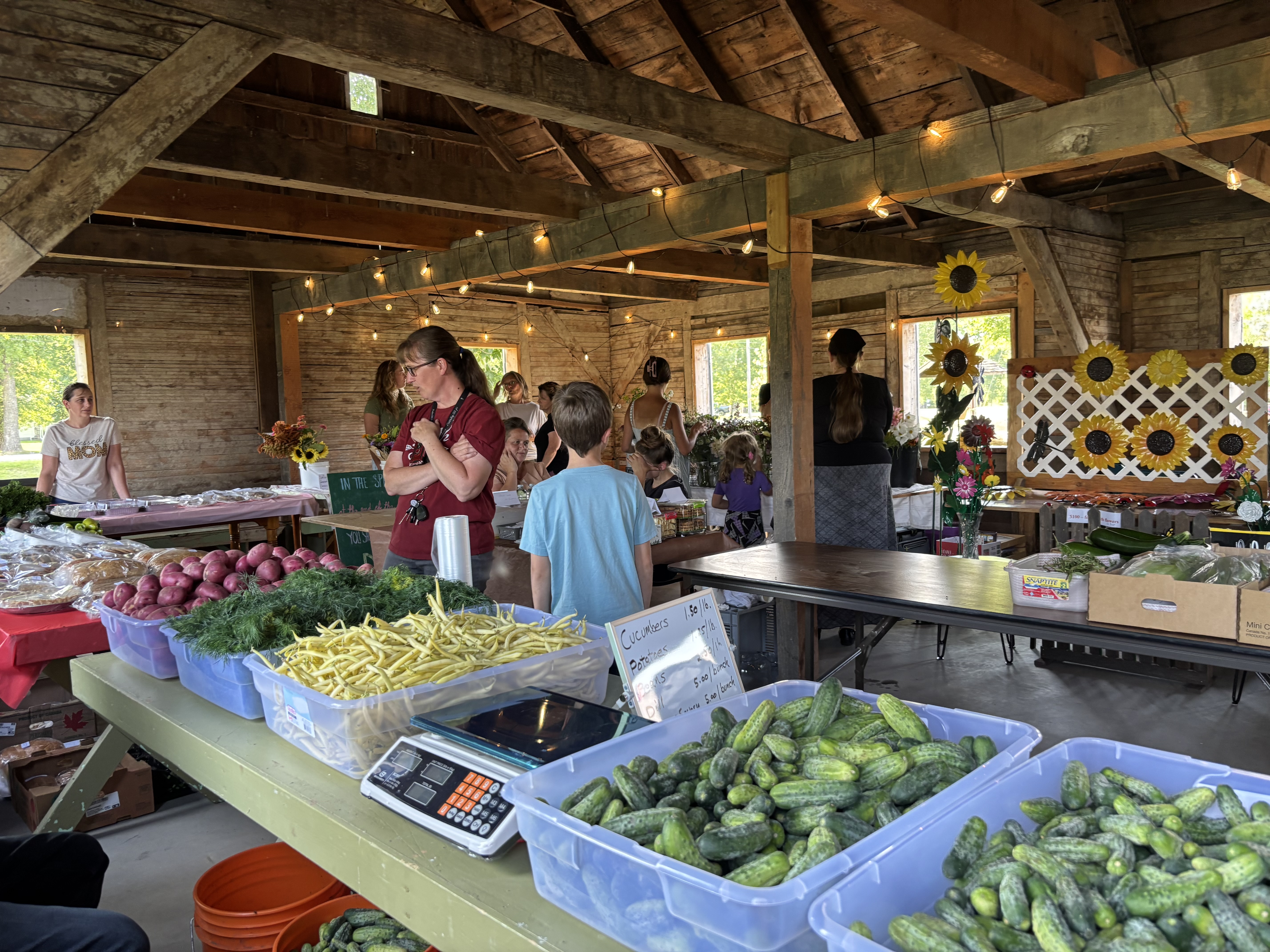 The inaugural Neubergthal Farmers Market - Aug 7, 2025