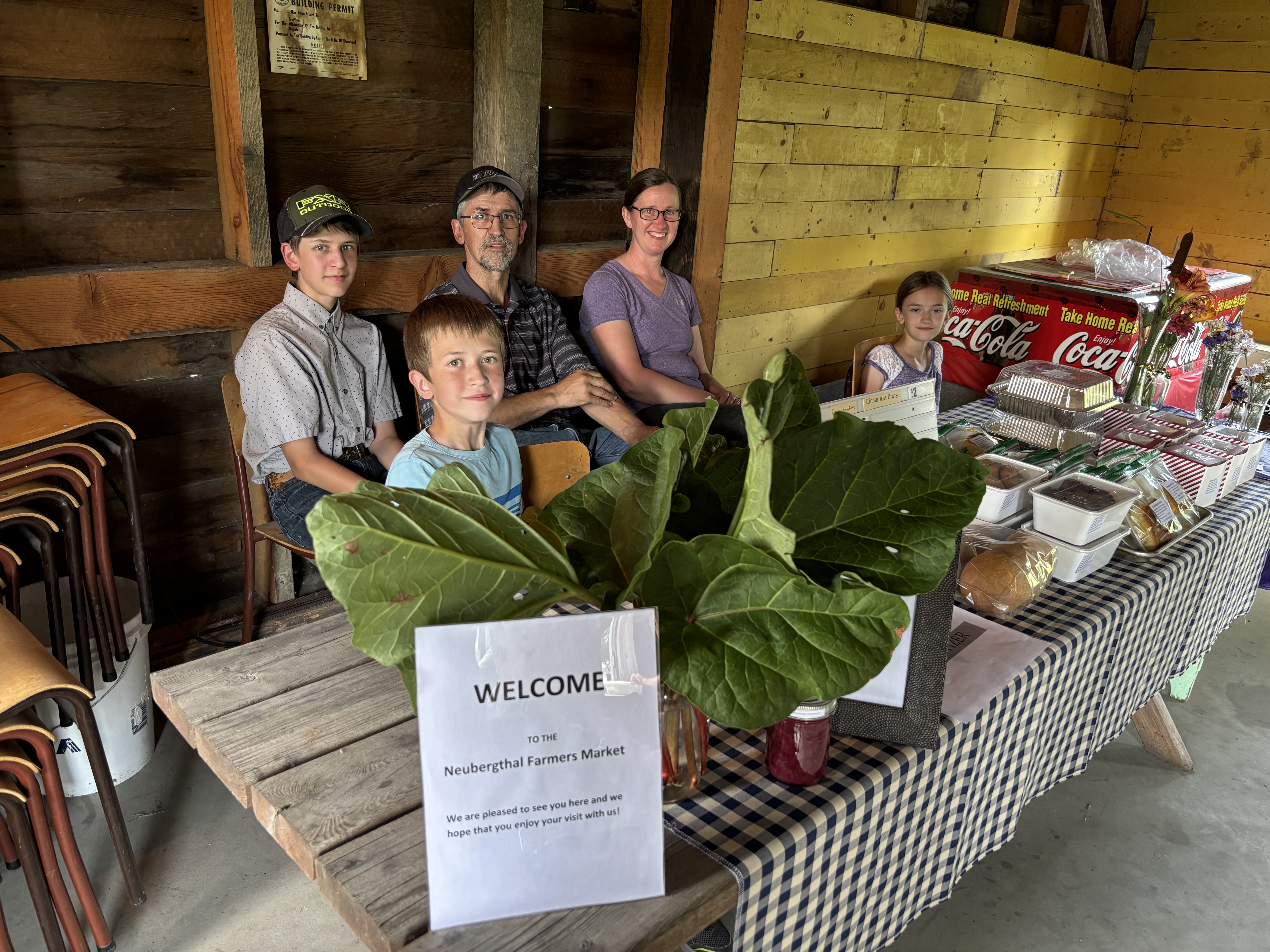 The inaugural Neubergthal Farmers Market - Aug 7, 2025