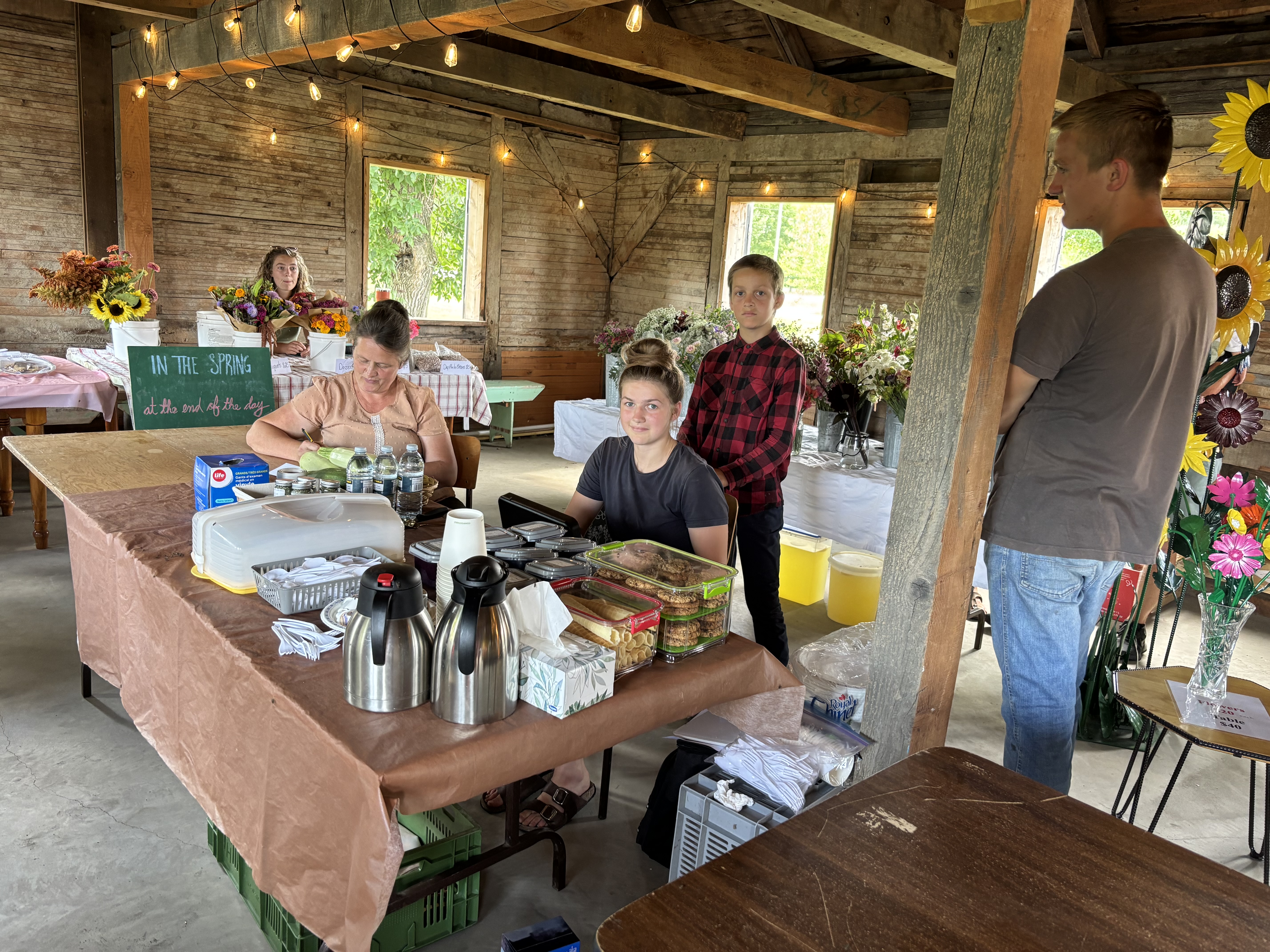 The inaugural Neubergthal Farmers Market - Aug 7, 2025