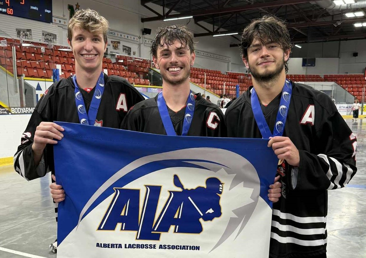 Raiders Jr. A lacrosse provincial banner Wyatt