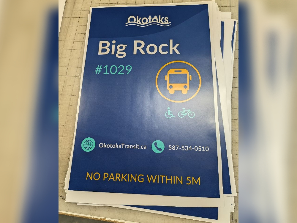 The Town of Okotoks is inviting residents to try the new fixed-route transit system for free over a two week period. Facebook/Tanya Thorn - Okotoks Mayor