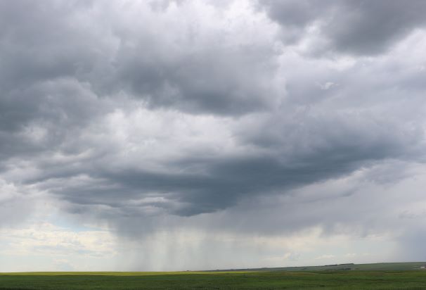 storm clouds with rain