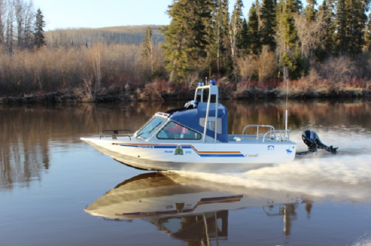 RCMP boat in water