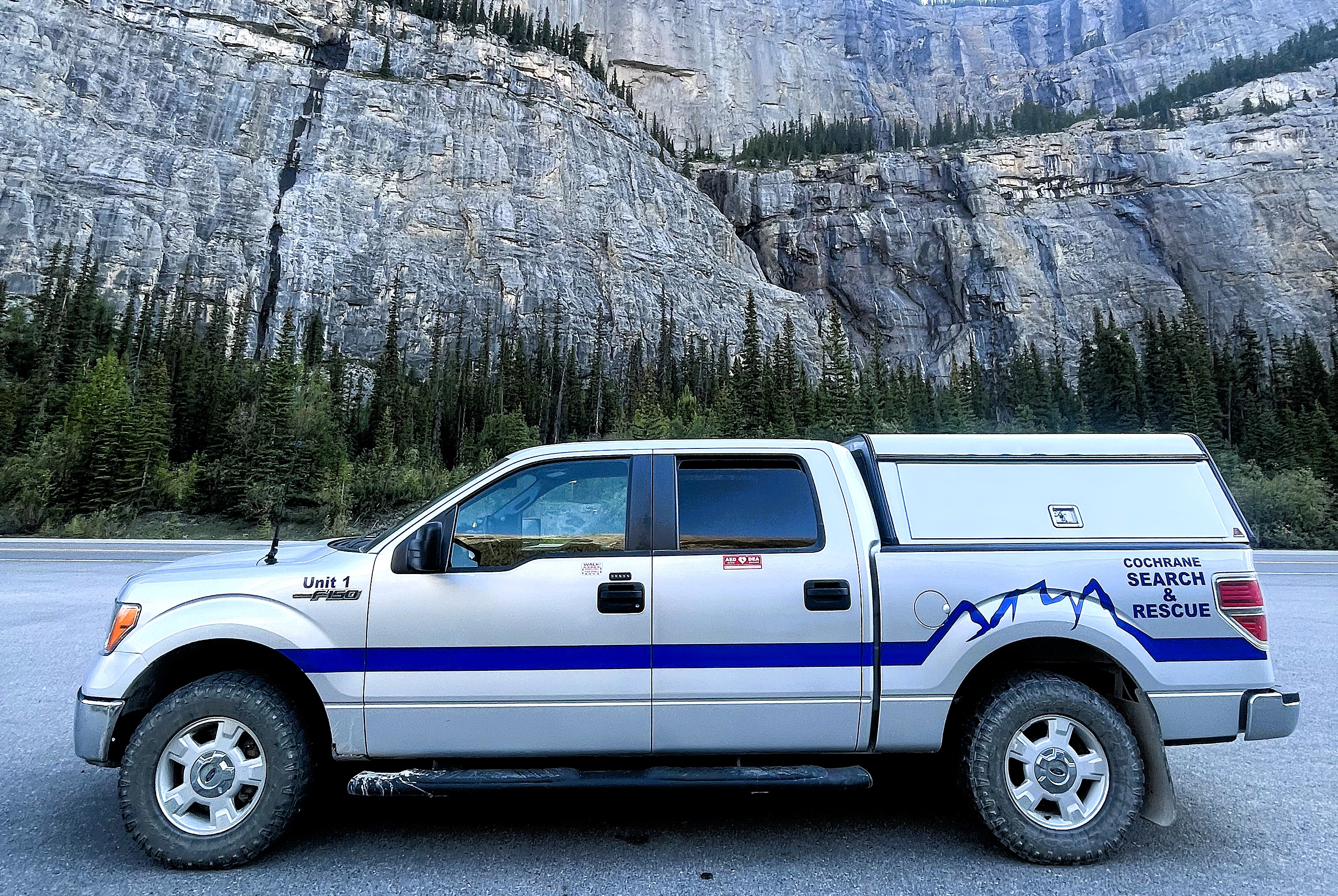SAR vehicle in mountains