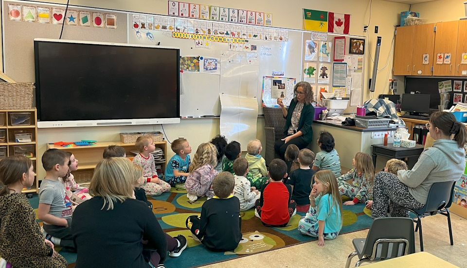 teacher in classroom