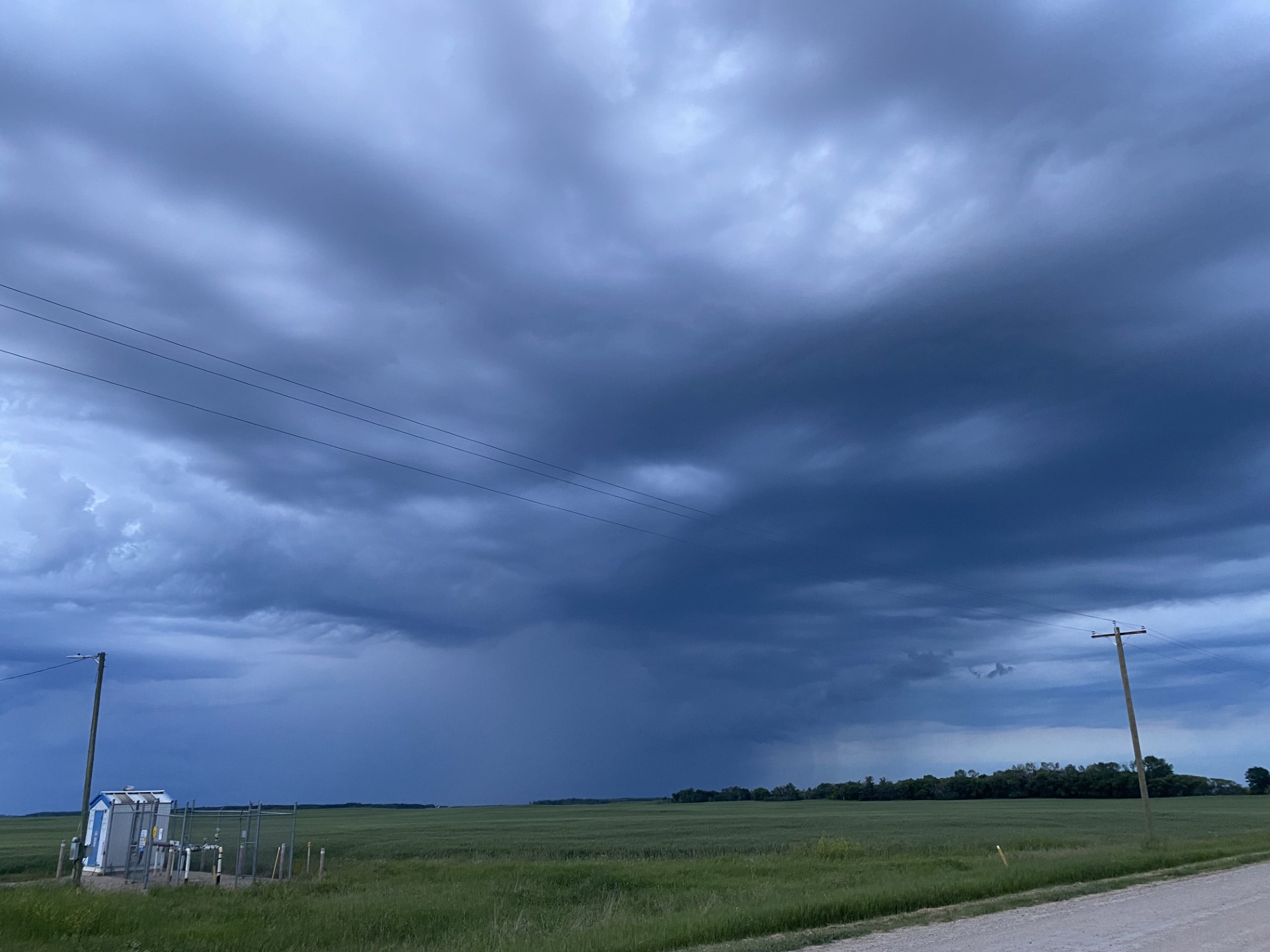 thunderstorm during the summer