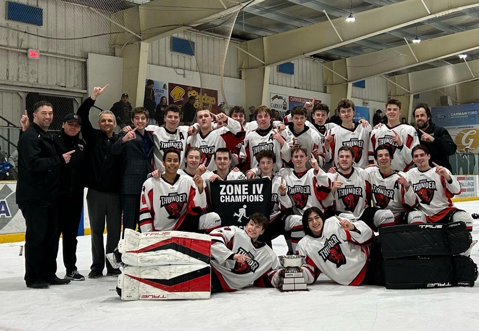 Morden Thunder were champions of the Zone 4 last season 
