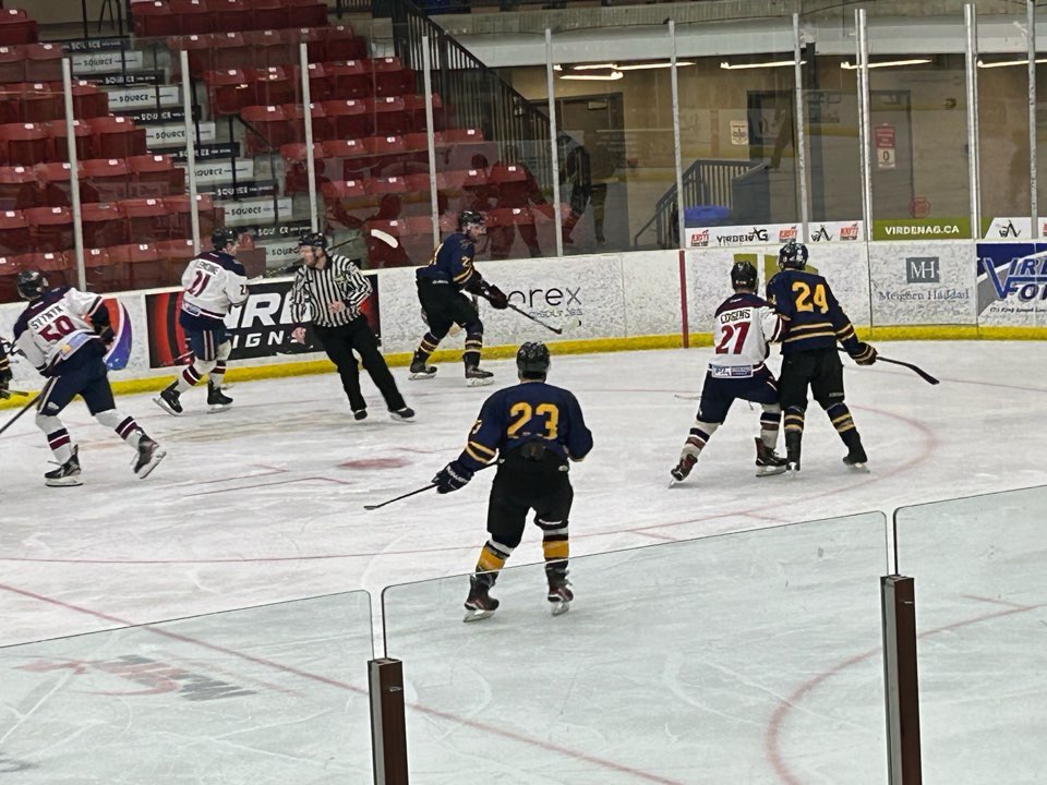 The Virden Oil Kings during a game last year (Photos provided by Ryan Mathieson)