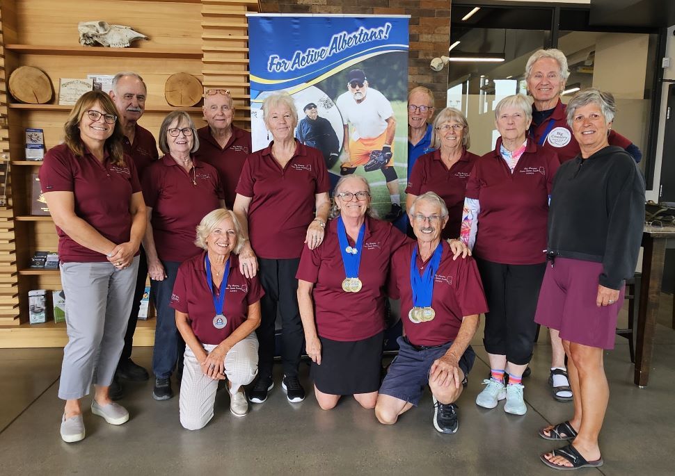 55+ medal winners and Zone 2 executive