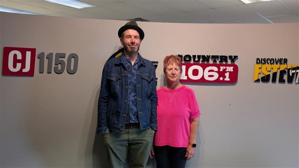Denise Taylor and Dan Espelien in studio 