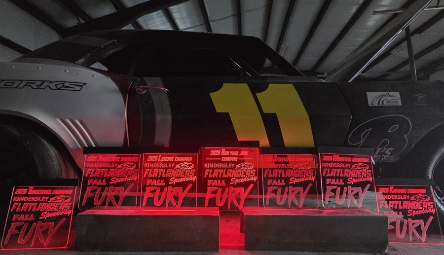 Flatlanders Fall Fury trophies via Flatlanders Speedway.jpg