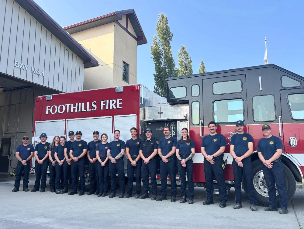 Foothills Fire Department new recruits.