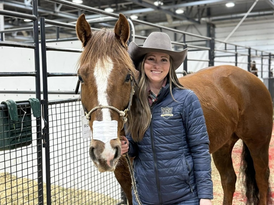 Jayden Wilson and horse