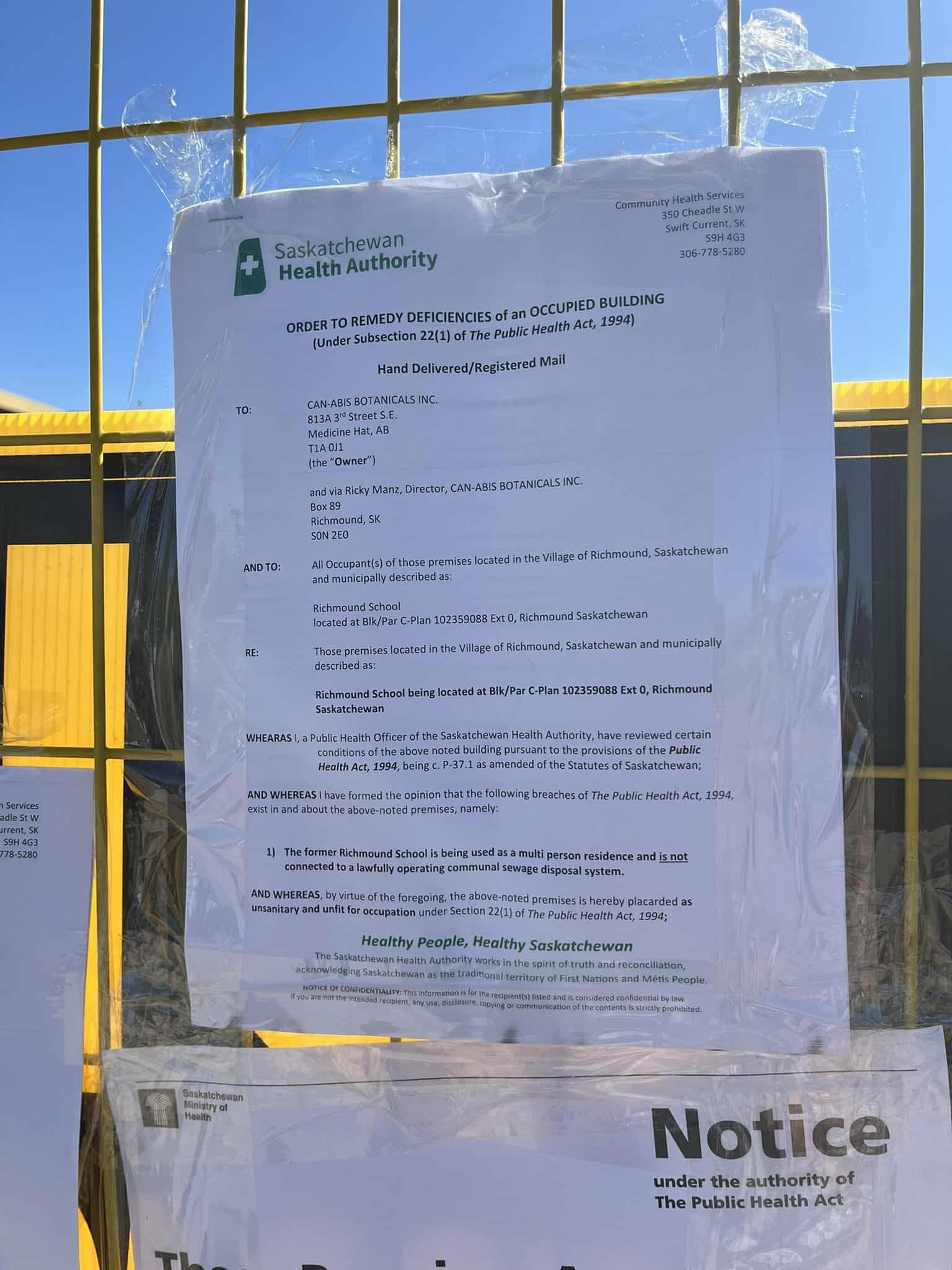 SHA notice