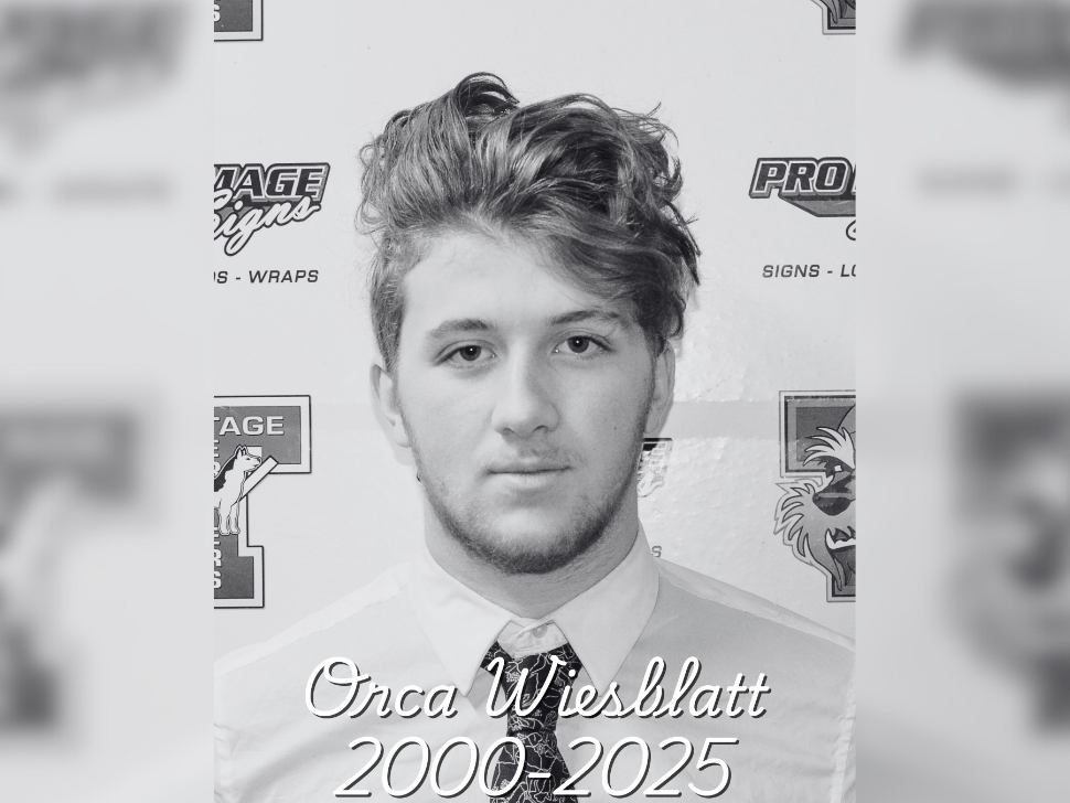 A photo of Orca Weissblatt during his time in Portage with the Terriers. Photo credit: Portage Terriers/portageterriers.com