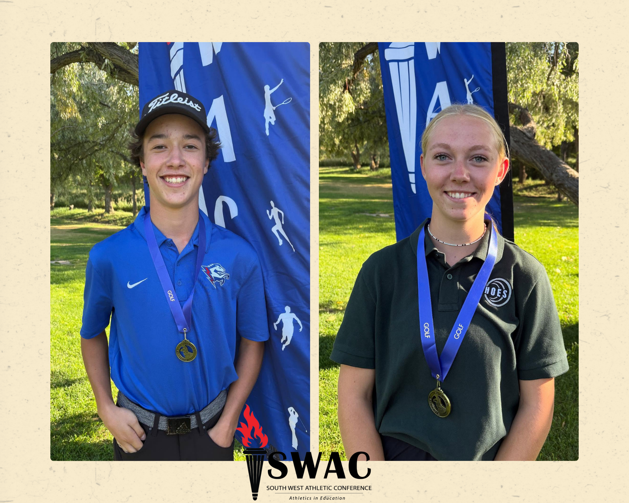 SWAC golf winners