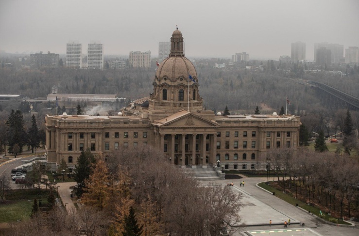 The Alberta Legislature in Edmonton, on Thursday October 31, 2024.THE CANADIAN PRESS/Jason Franson