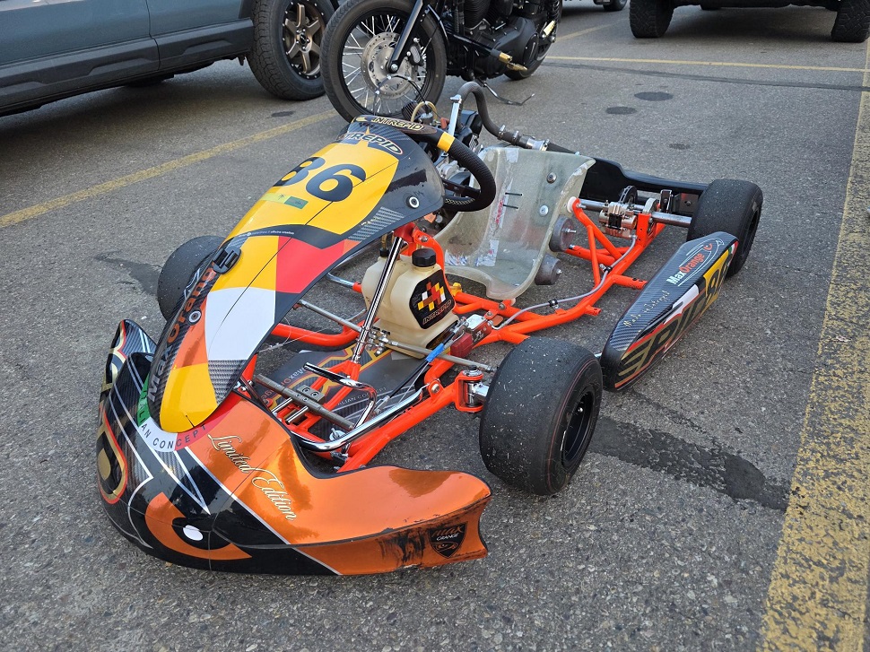 A look at the 2021 Intrepid go-kart Ryan Digney races in Regina. (photos by Hayden Michaels)