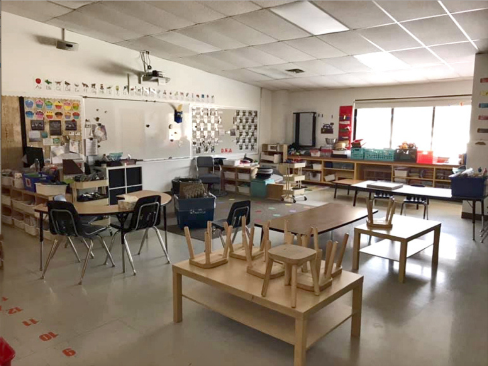 Empty classroom