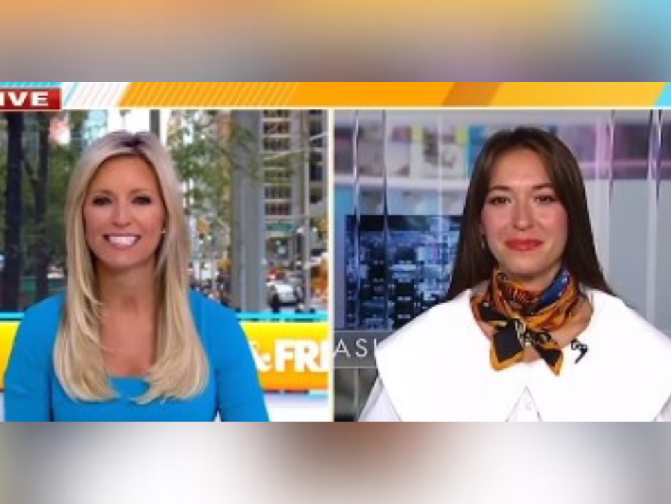 Lauren Daigle on live TV, Fox & Friends, talking about Stop CSAM Act. 