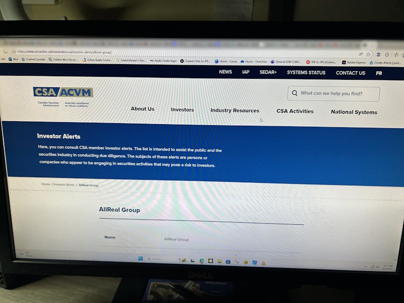 computer screen