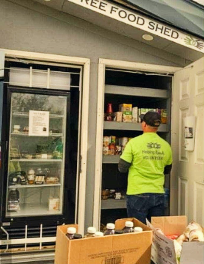 helping hands free food shed