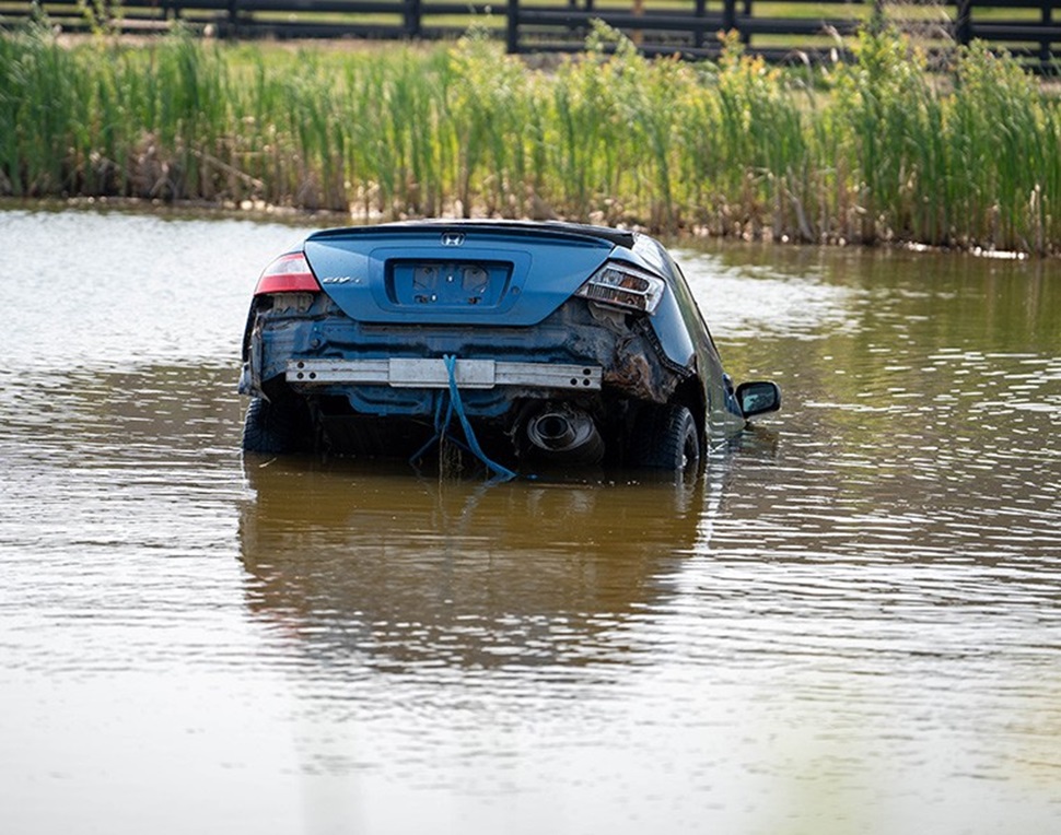 Submerged Car