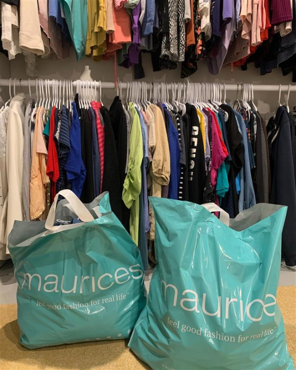 Maurices denim drive donation to Agape House