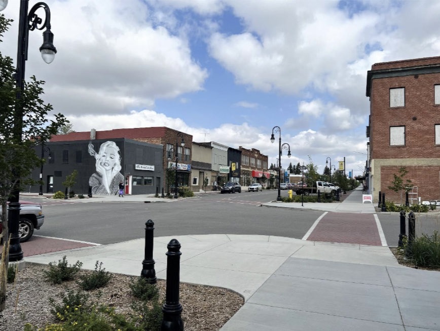 Main street in Biggar SK