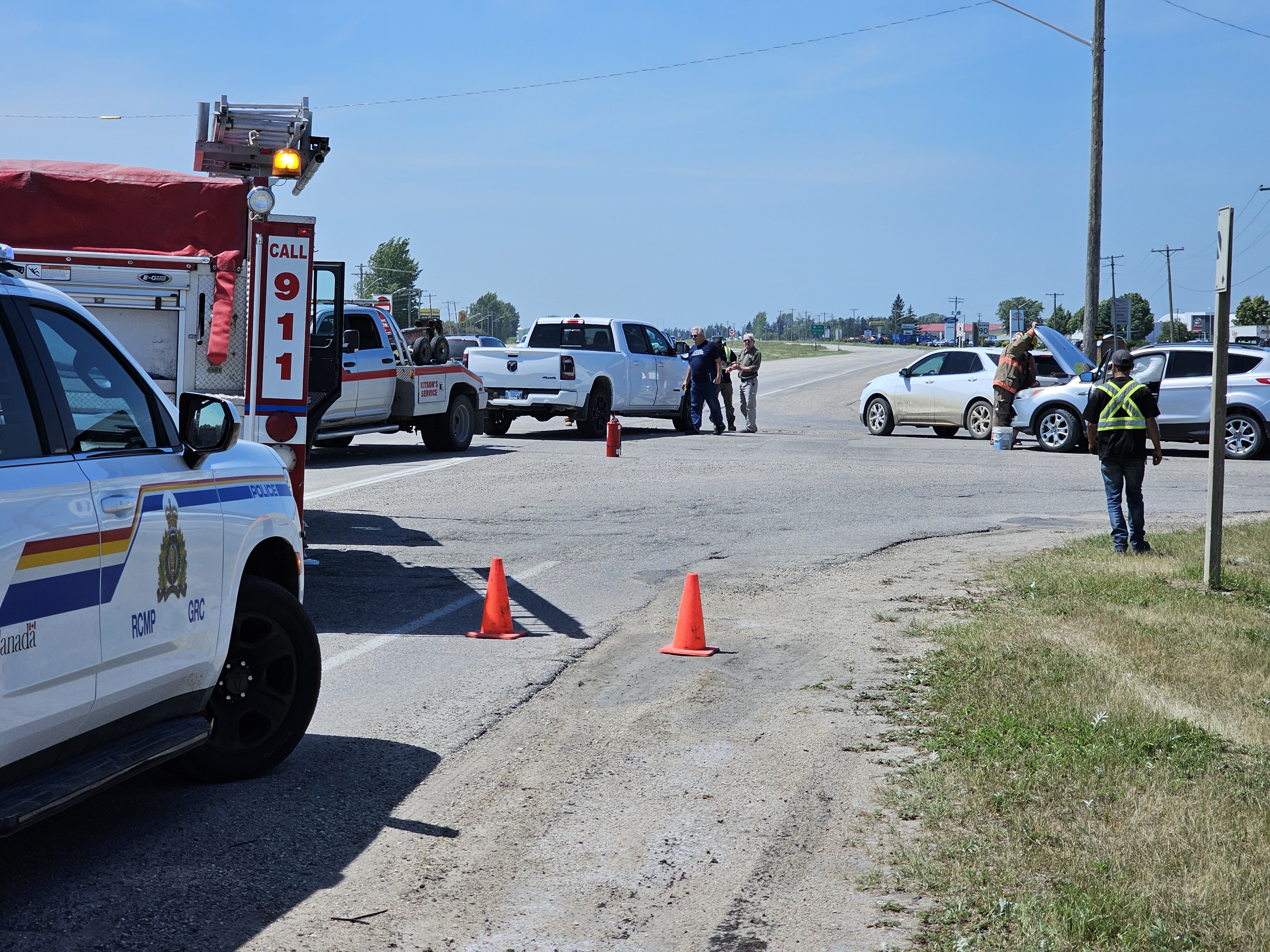 Alternate angle of the collision