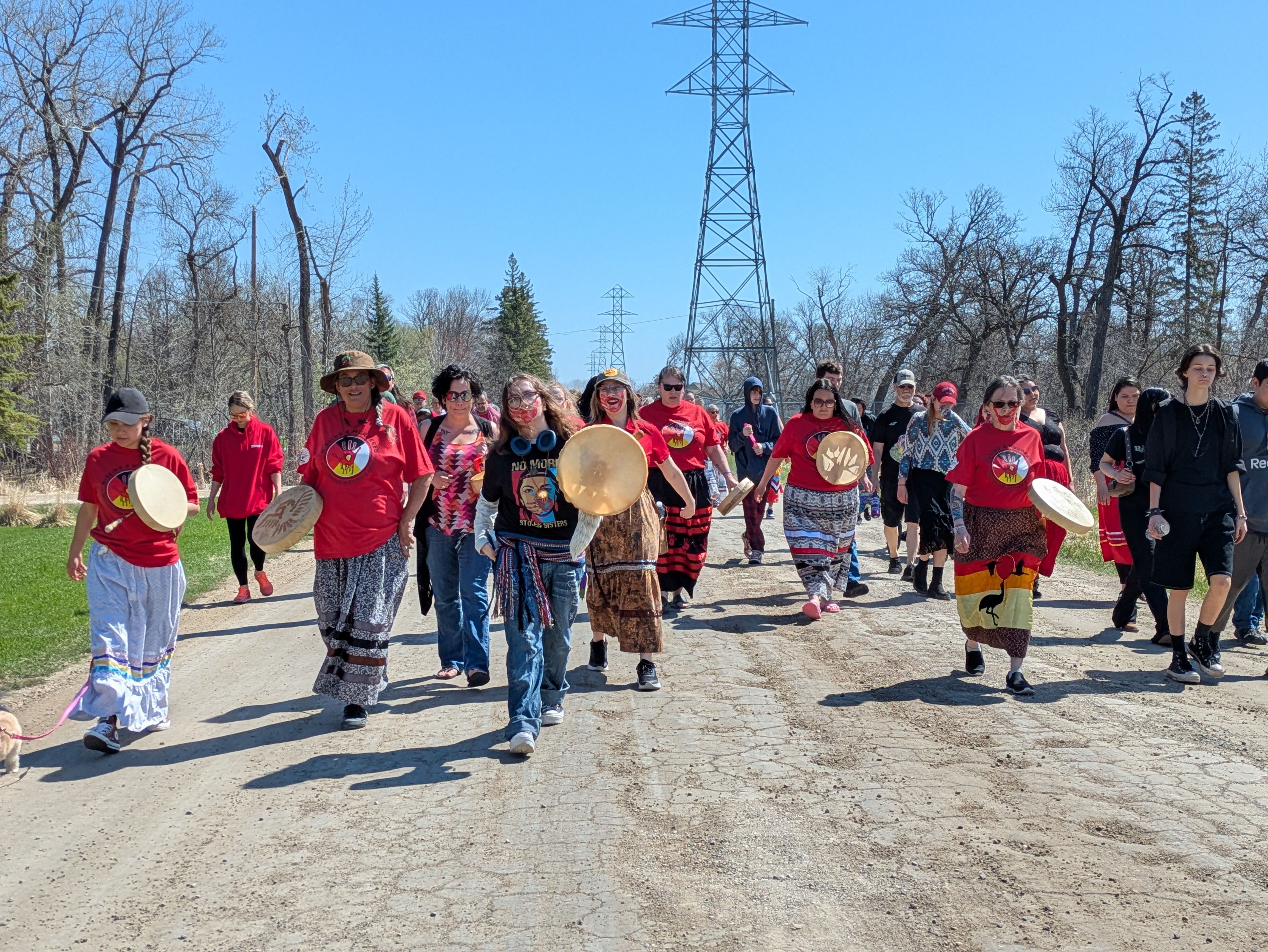 The second annual Red Dress Day Walk organized by the InSight Program through the Portage Friendship Centre