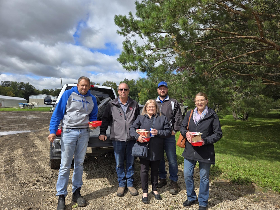 Sponsors from Portage Mutual and Fountain Tire came out for the lunch as well.     Photo taken by : Brittany Boschman