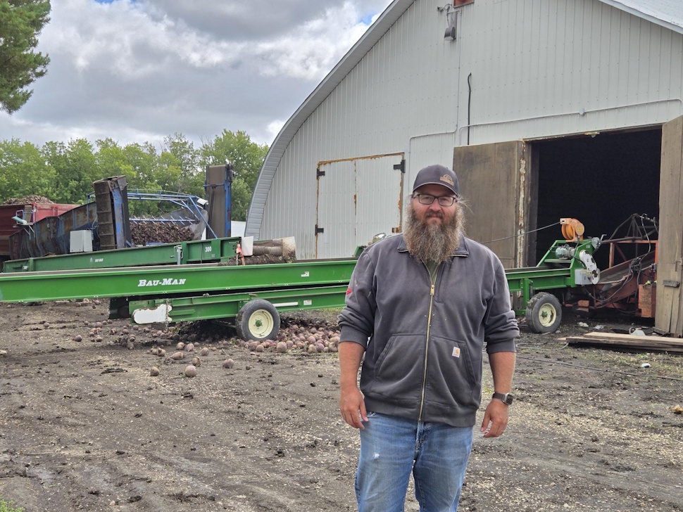 Roland Jefferies, and the crew were happy to see us roll in with lunch for everyone.     Photo taken by: Brittany Boschman