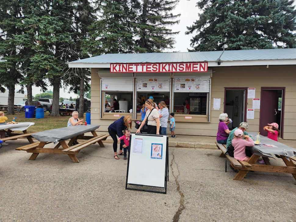 The Kinettes Club food concession, with great food serving early. PortageOnline/ Tristen Sokolosky