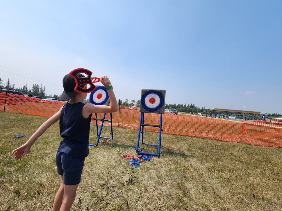 Kids enjoyed the Fun Zone at the fair, with lots of cool activities inside the tents or out in the sunshine. PortageOnline/ Tristen Sokolosky