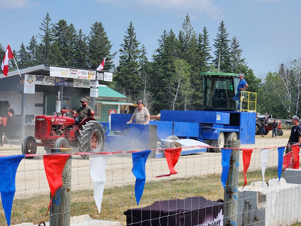Tractor pull happened at 1 P.M. giving the crowd something fun to watch. PortageOnline/ Tristen Sokolosky