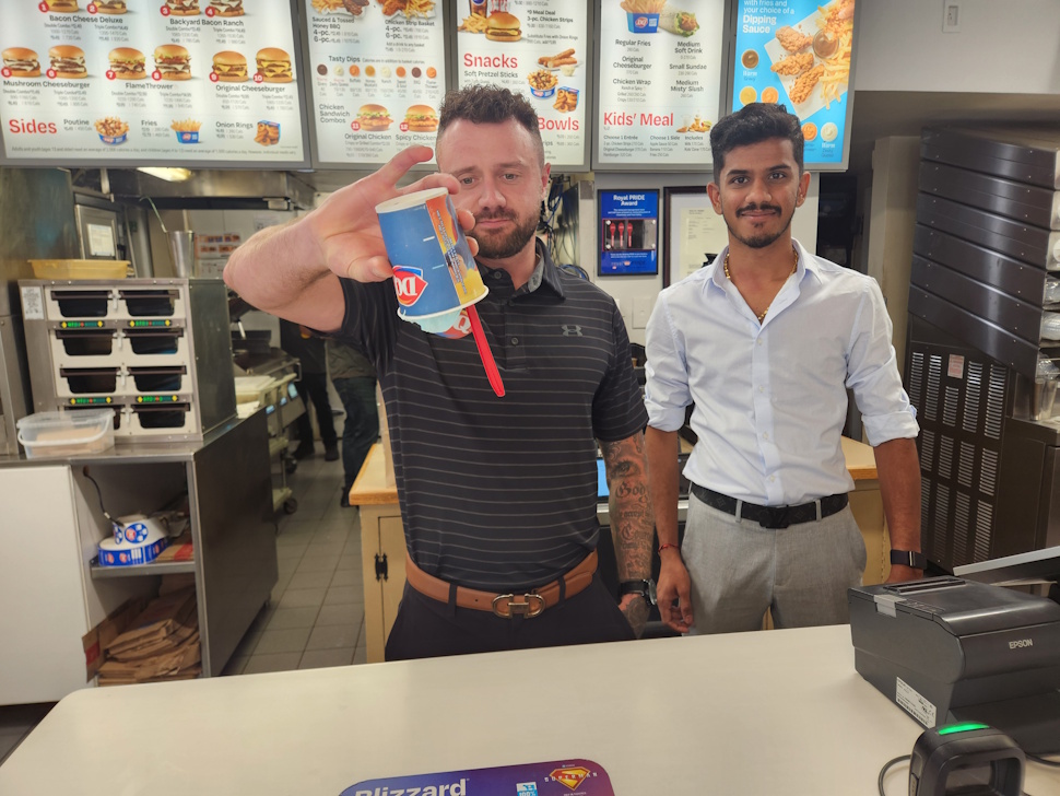 Employee's at the Portage Dairy Queen being there to support a wonderful day and keep things moving smoothly.   PortageOnline/ Tristen Sokolosky